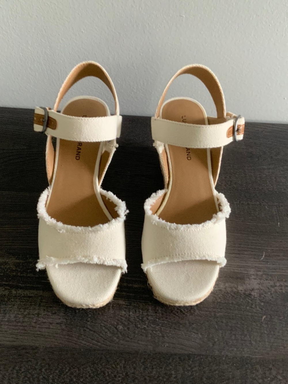Lucky brand wedge espadrille sandals, NWOT